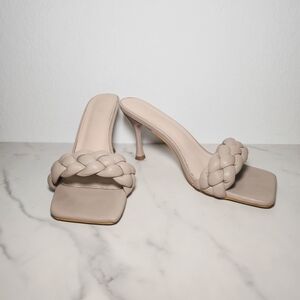 Elegant Braided Strap Heels